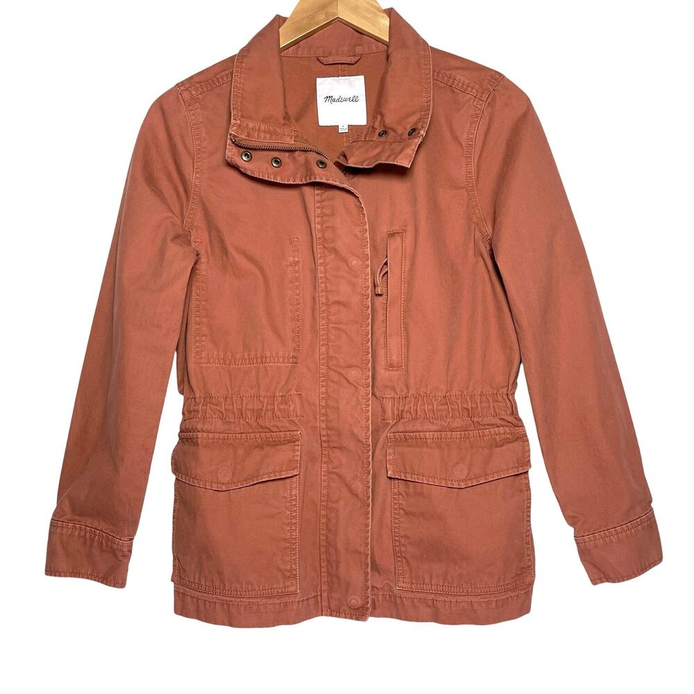 MADEWELL Women’s Utility Safari Jacket Zip and Snap front size small - Picture 2 of 5